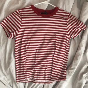 Red/white striped shirt
